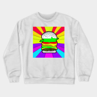 Popart burger 4 Crewneck Sweatshirt